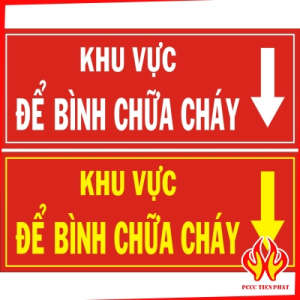 Bảng khu vực để bình chữa cháy Bảng khu vực để bình chữa cháy