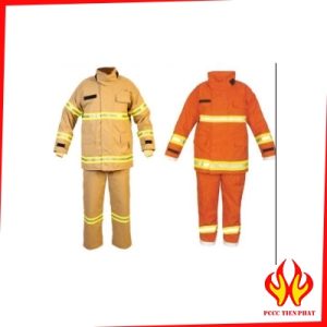 Quần áo chống cháy Nomex 2 lớp 300độ Quần áo chống cháy Nomex 2 lớp 300độ