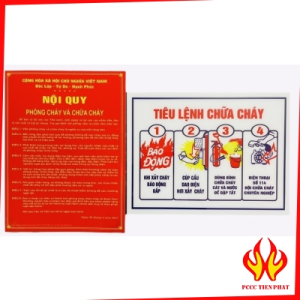 NỘI QUY TIÊU LỆNH BÌNH CHỮA CHÁY NỘI QUY TIÊU LỆNH BÌNH CHỮA CHÁY