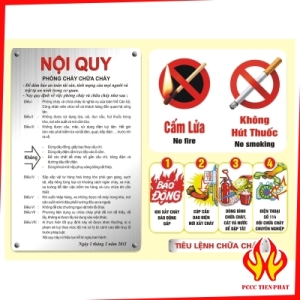 NỘI QUY TIÊU LỆNH INOX NỘI QUY TIÊU LỆNH INOX