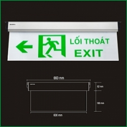 Đèn Exit 2 mặt HW-128